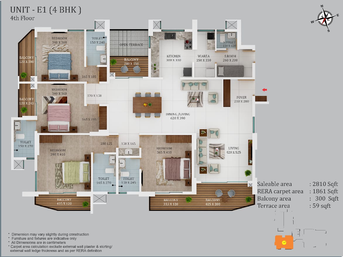 Kalyan Homes sky high 4BHK