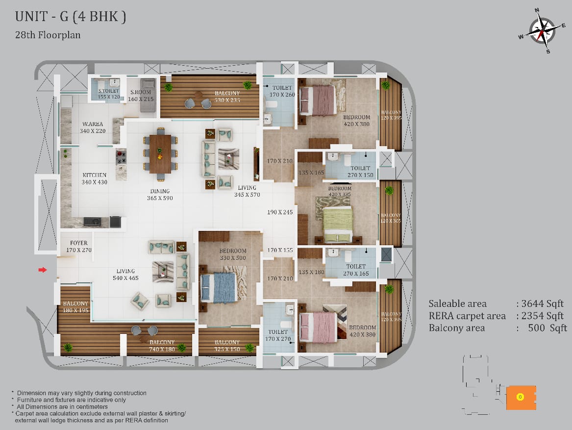 Kalyan Homes sky high 4BHK