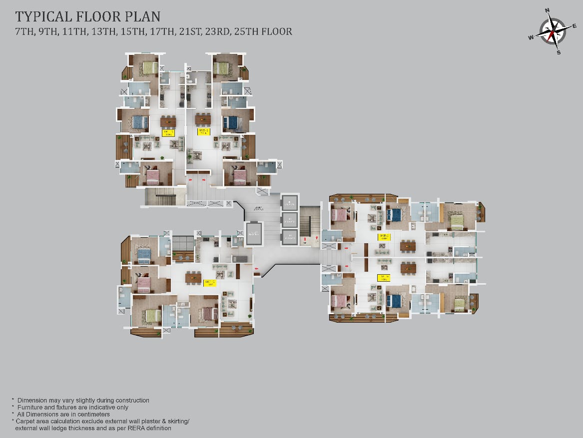 Kalyan Homes sky high Typical Floor Odd